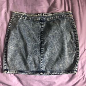 Denim mini skirt
